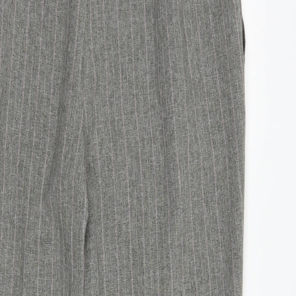 Womens UK Size 18 Marks and Spencer Regular Fit Dress Pants Grey Trousers