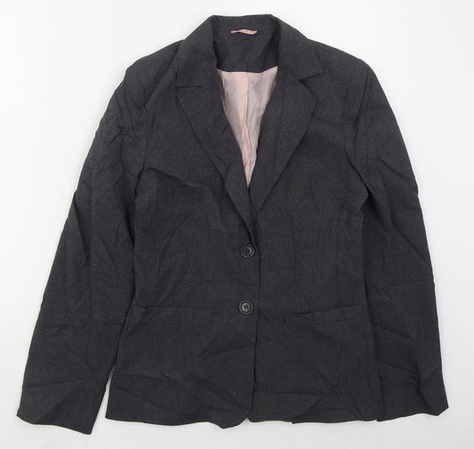 Womens UK Size 10 New Look Regular Grey Suit Jacket