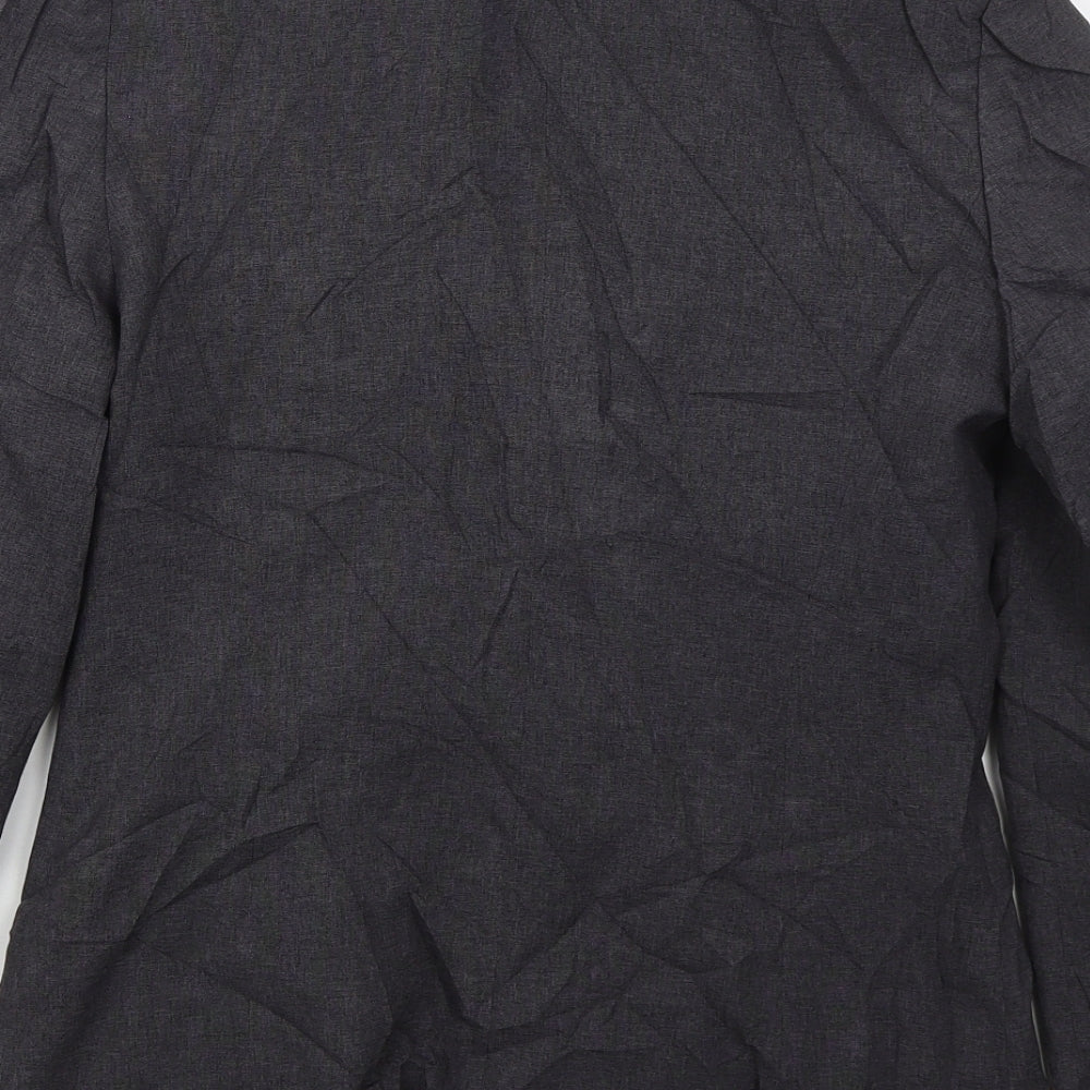 New Look Womens Grey Polyester Jacket Suit Jacket Size 10