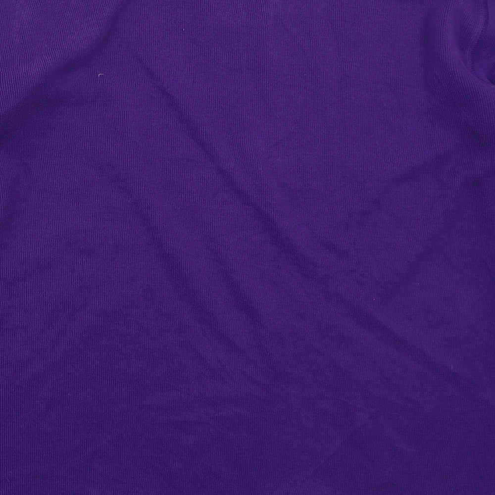 Womens UK Size S Para Purple Basic T-Shirt