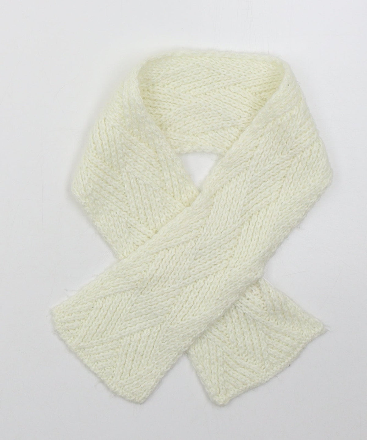 Primark Womens Ivory Acrylic Scarf