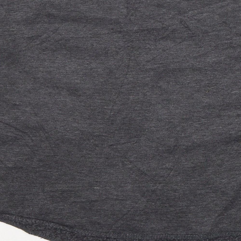 qbuk Womens Grey Polyester Pullover Sweatshirt Size M Pullover - triangle