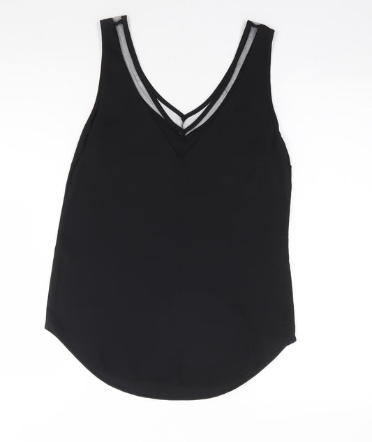 Womens UK Size 6 ASOS Black Jersey Tank