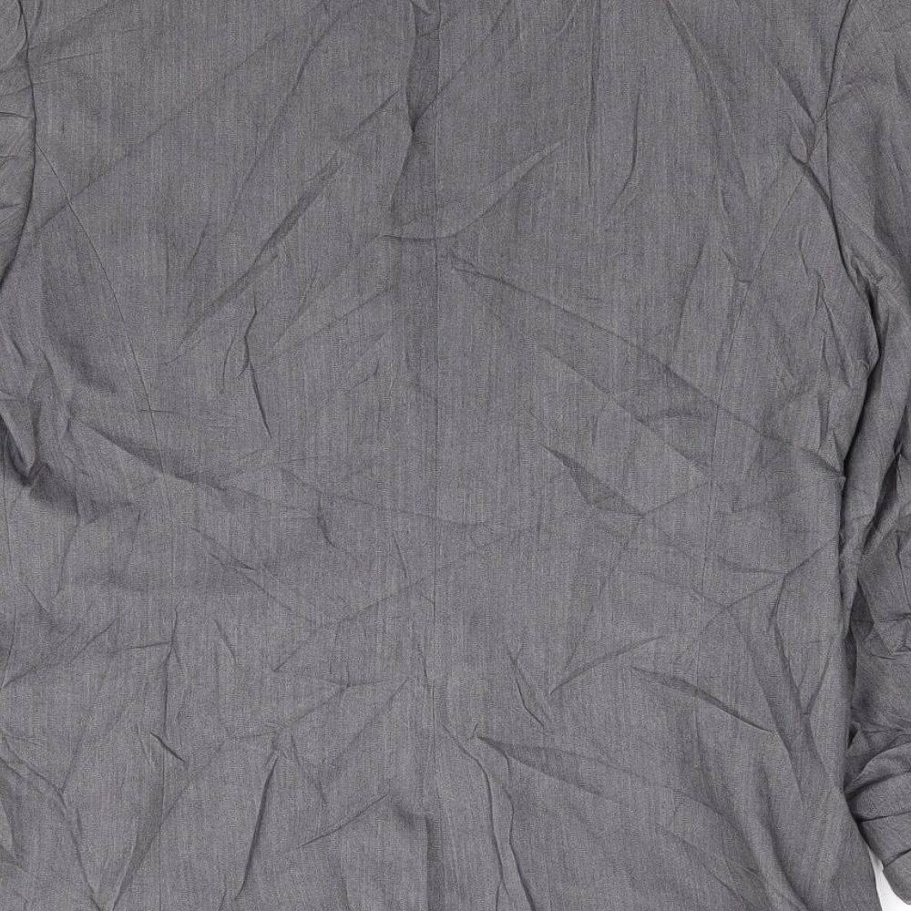 Primark Womens Grey Polyester Jacket Suit Jacket Size 10