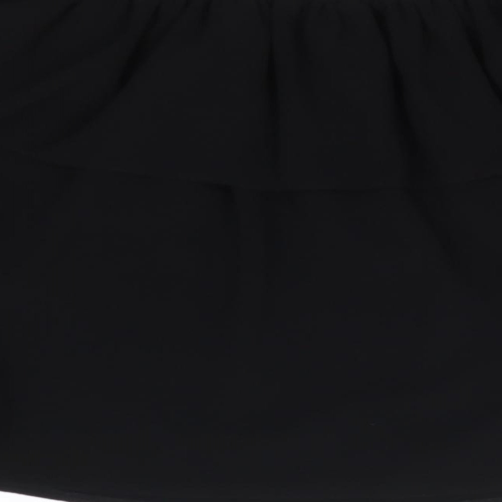 Womens UK Size 8 New Look Black Cropped Blouse