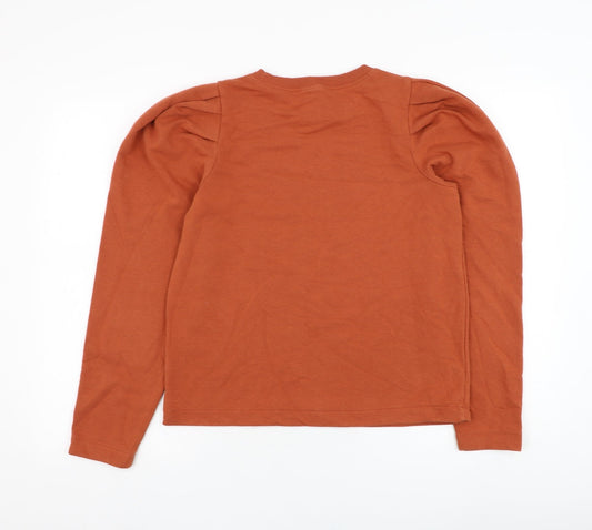 Womens UK Size XS NEXT Orange Pullover Sweatshirt