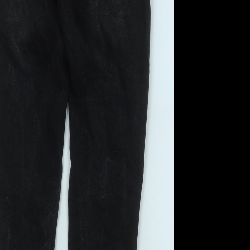 I SAW IT FIRST Womens Black  Cotton Straight Jeans Size 8 L29 in Regular