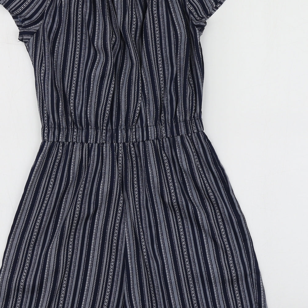 Atmosphere Womens Blue Striped Polyester Shorts One-Piece Size 8