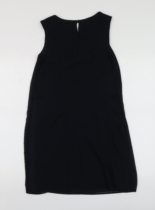 Atmosphere Womens Blue Polyester A-Line Size 8 Round Neck