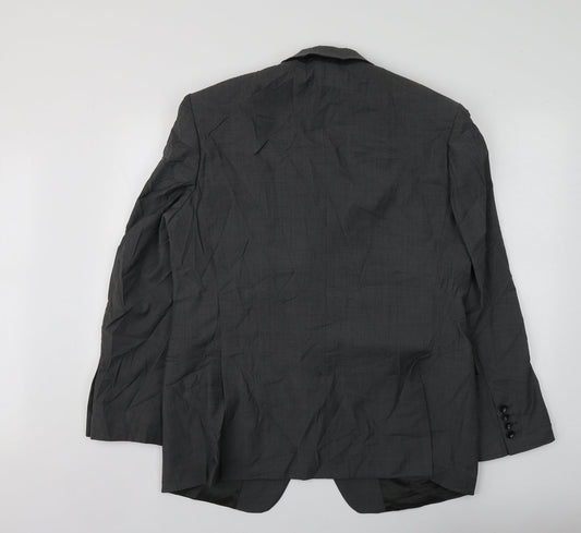 Mens UK Size M Blazer Regular Grey Suit Jacket