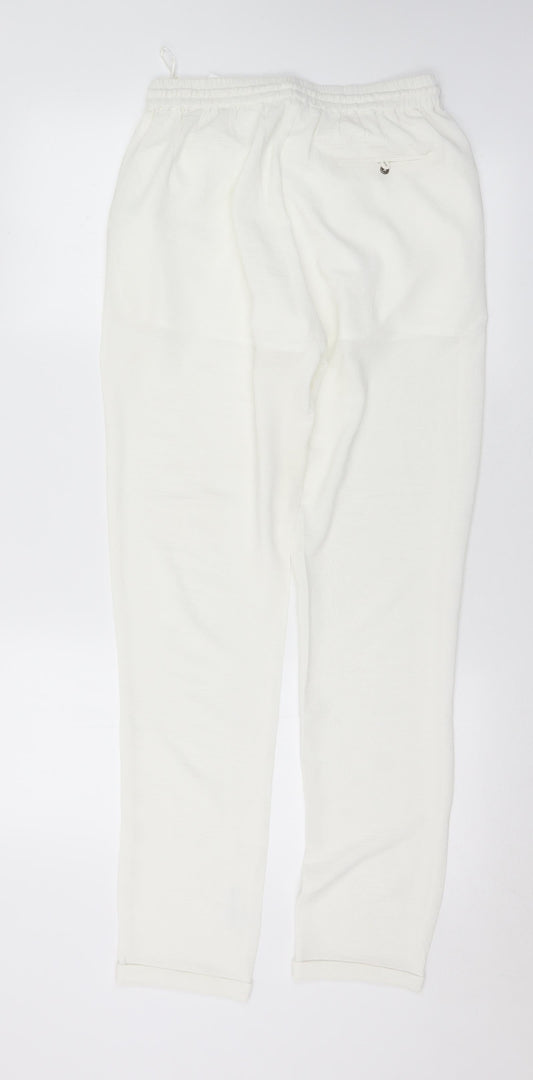 Womens UK Size 8 Glamorous Regular Fit Harem White Trousers