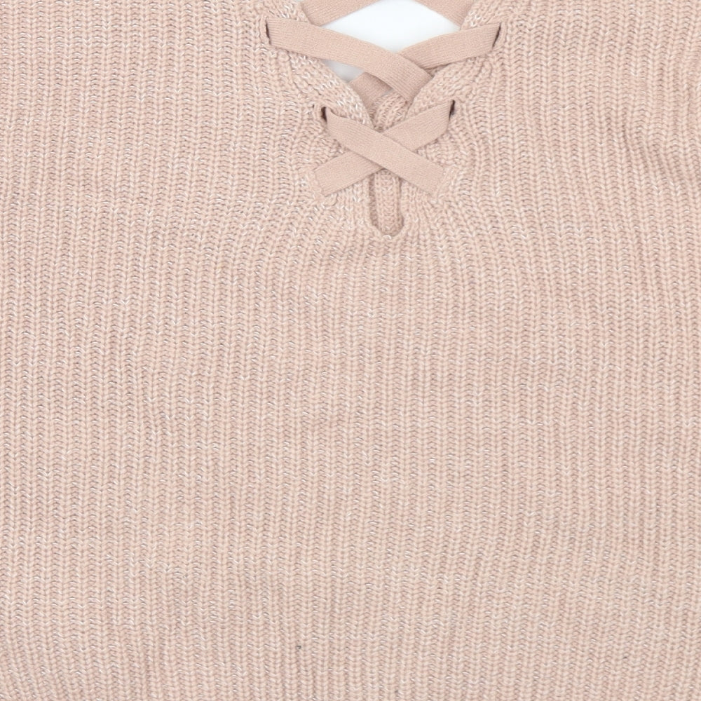 Womens UK Size S Peacocks Pink Pullover Jumper