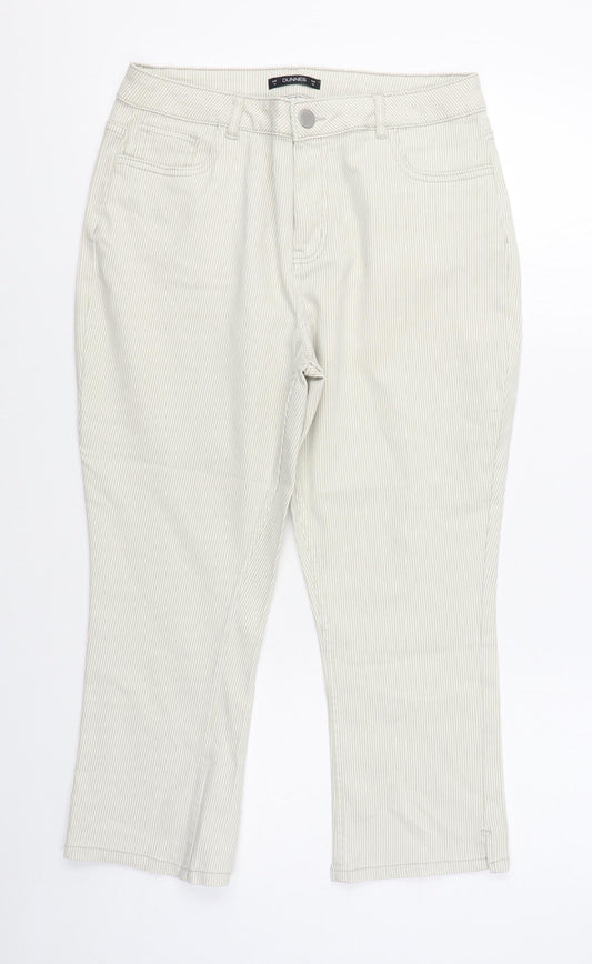 Womens UK Size 14 Dunnes Stores Regular Fit Beige Trousers