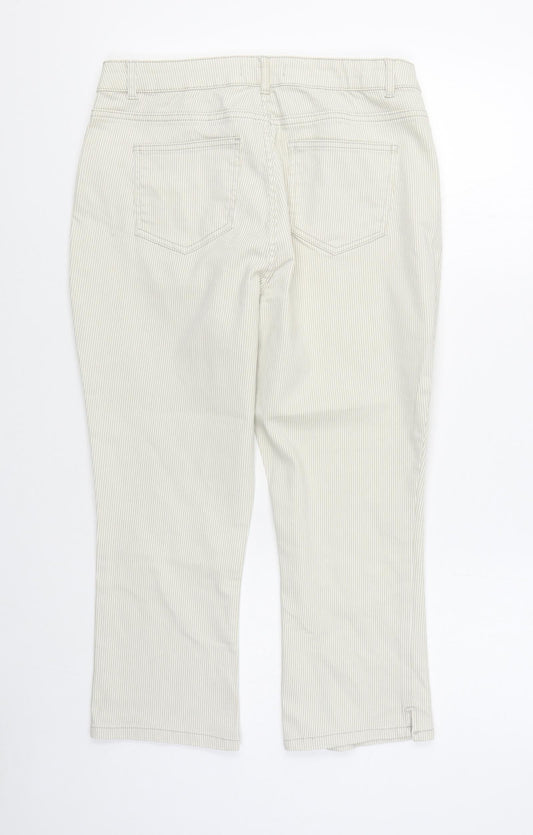 Womens UK Size 14 Dunnes Stores Regular Fit Beige Trousers