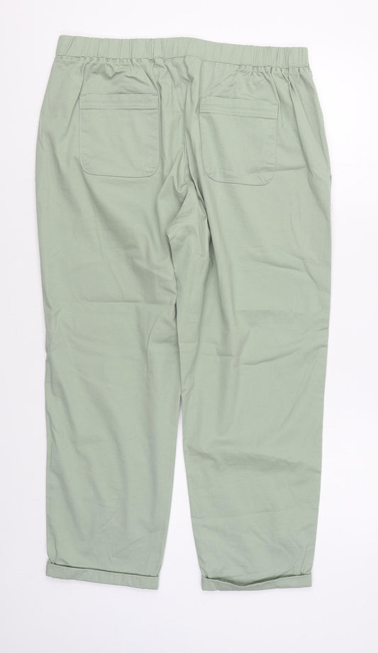 Womens UK Size L Dunnes Stores Regular Fit Cargo Green Trousers