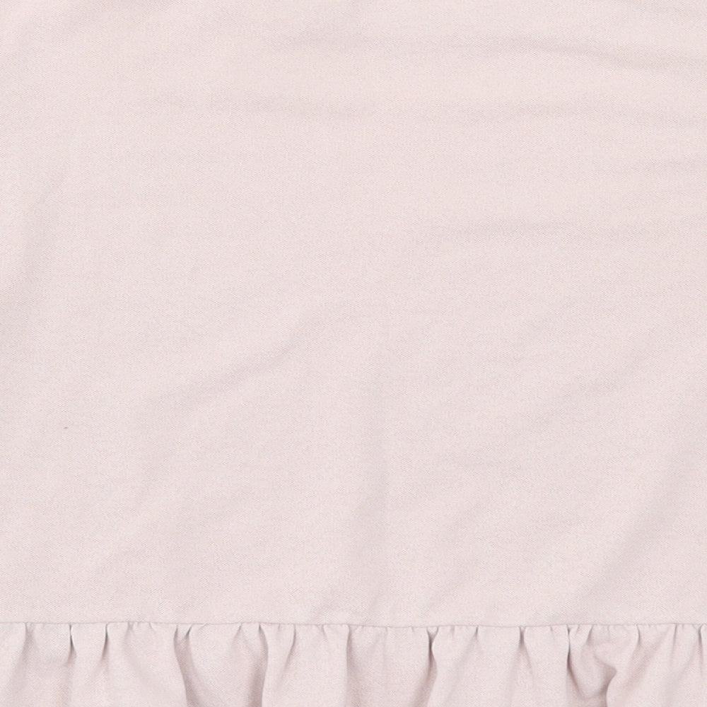 Womens UK Size M Pull&Bear Pink Basic T-Shirt