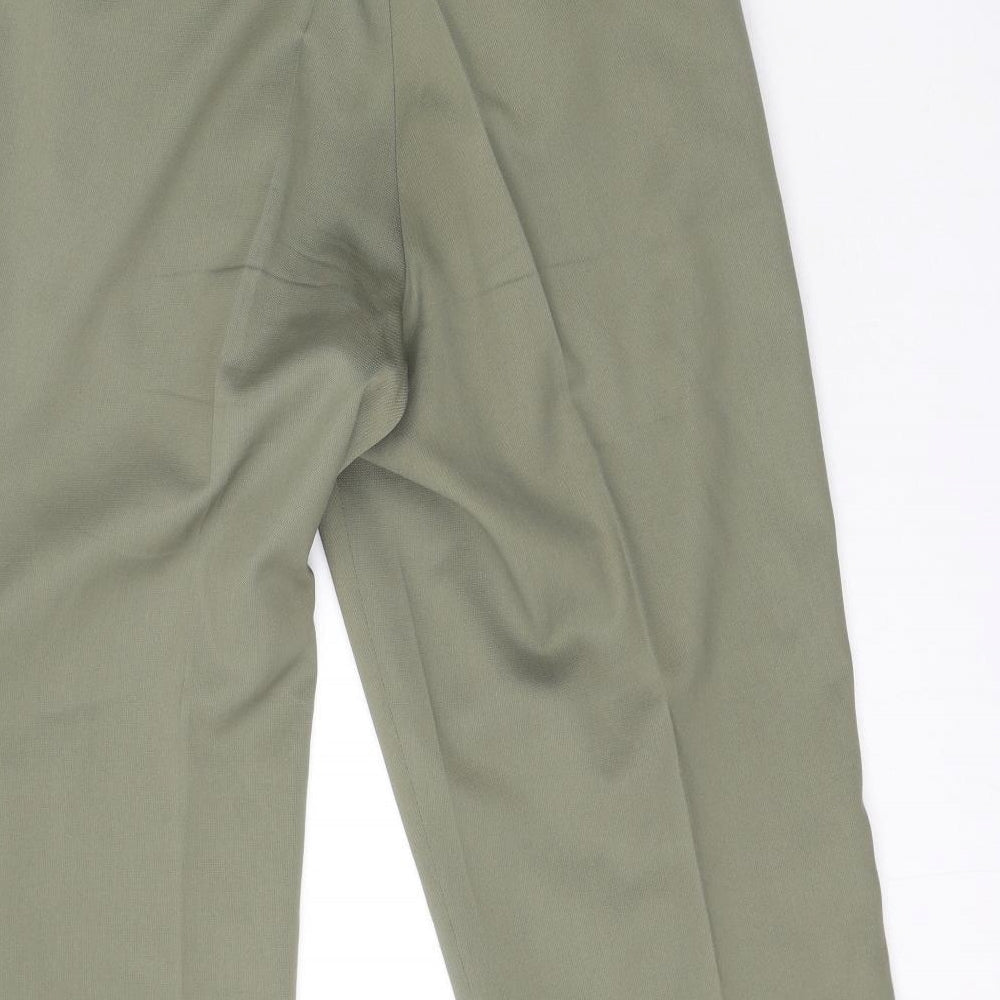 REMUS Mens Gold Polyester Trousers Size 30 L26 in Regular