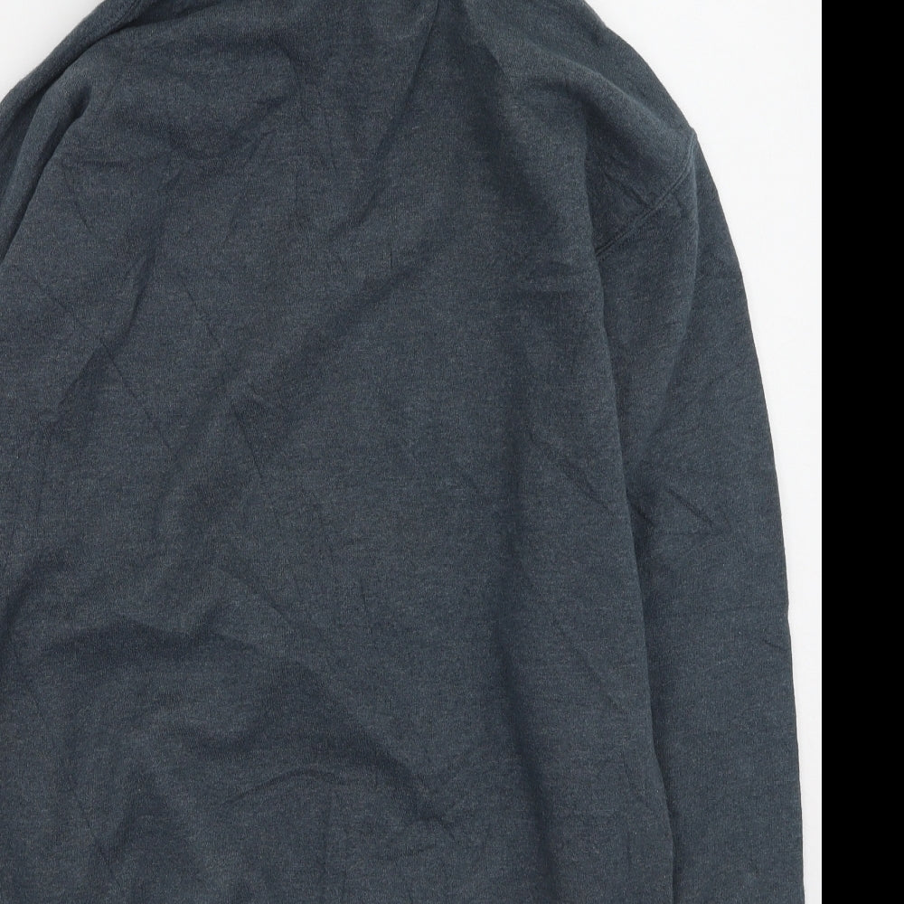 Gildan Womens Grey  Cotton Pullover Hoodie Size M