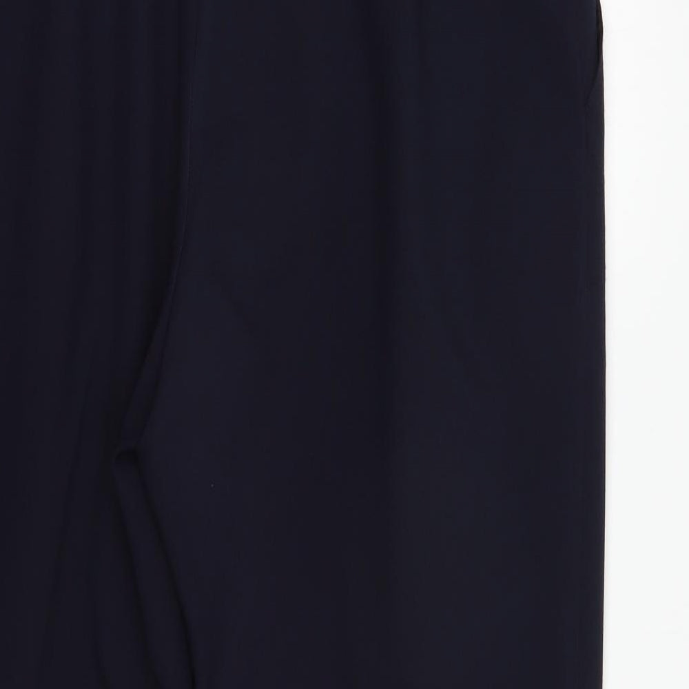 Womens UK Size 18 Marks and Spencer Regular Fit Dress Pants Blue Trousers