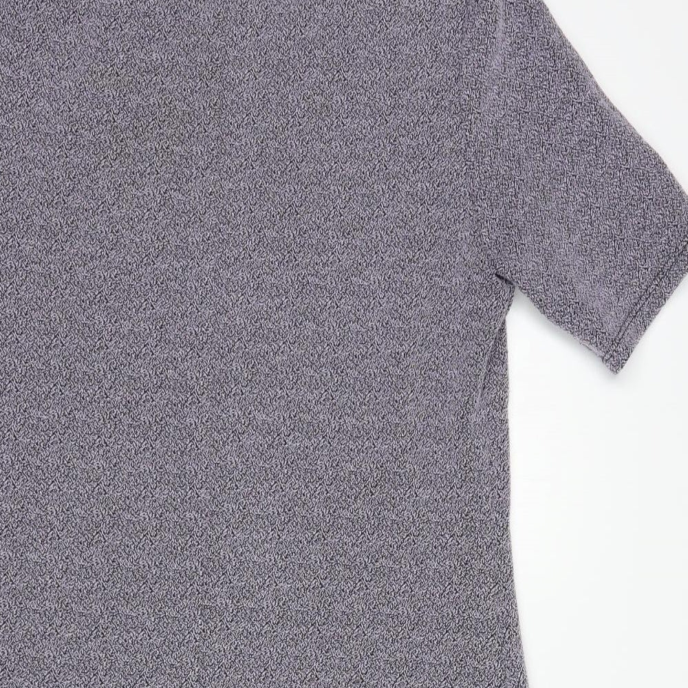 George Womens Purple Polyester Pencil Dress Size 12 Boat Neck Pullover