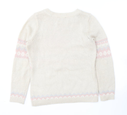 Womens UK Size 10 Dorothy Perkins Beige Pullover Jumper