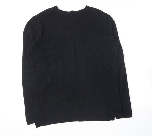 ONLY & SONS Mens Blue Round Neck Cotton Pullover Jumper Size L