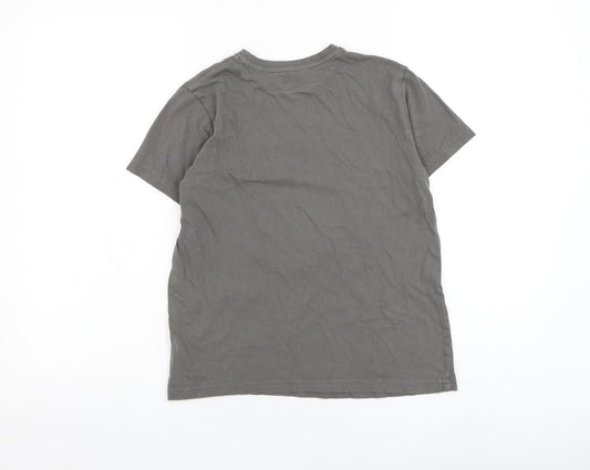 Primark Girls Grey Cotton Basic T-Shirt Size 10-11 Years Round Neck Pullover - Mindful Souls