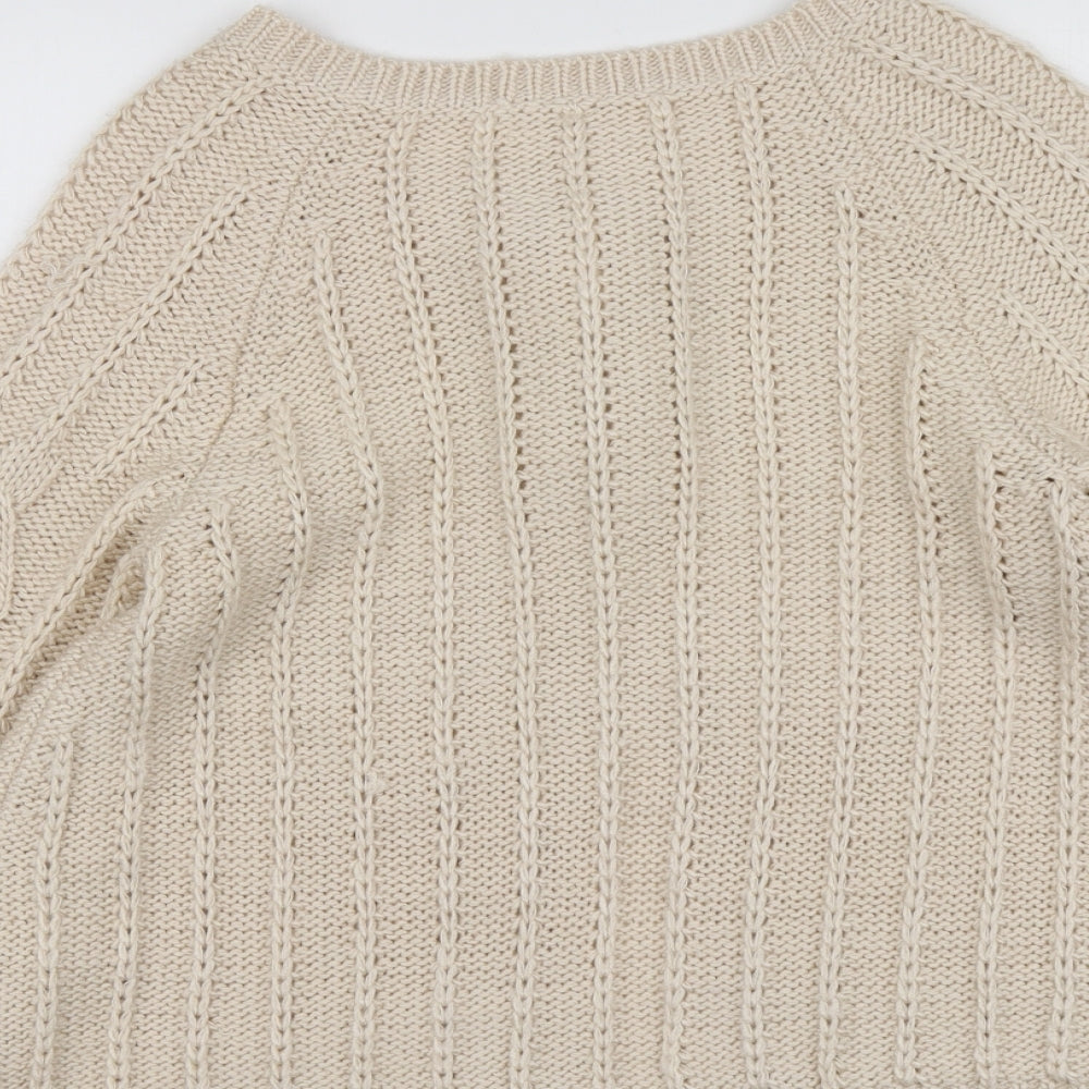 Womens UK Size 12 Evie Beige Cardigan Jumper