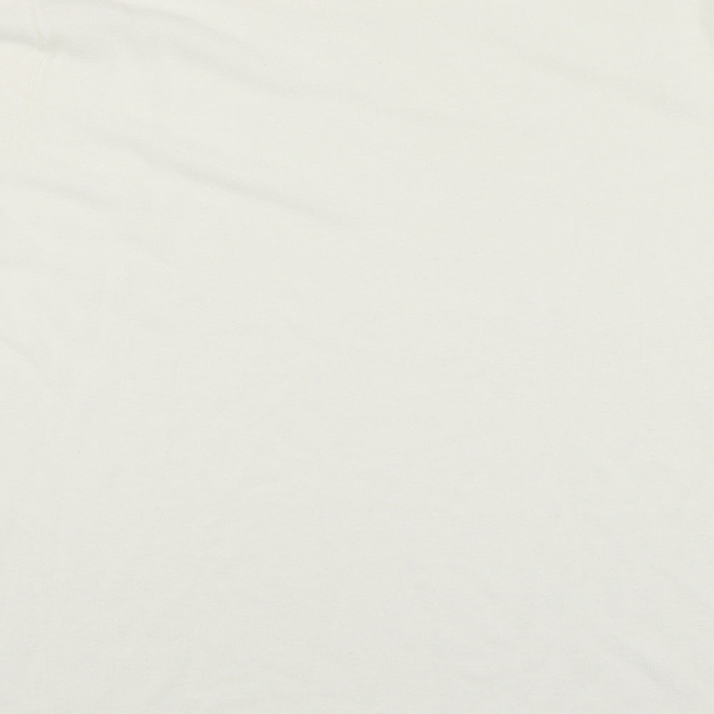 Love Knitwear Womens Ivory Round Neck Acrylic Pullover Jumper Size 22