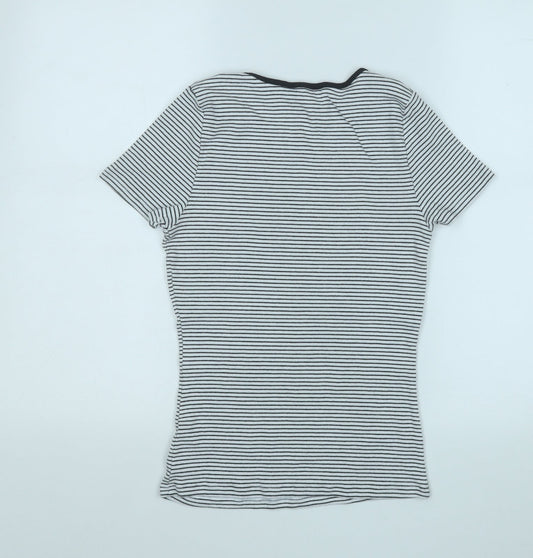 Womens UK Size 12 Marks and Spencer White Basic T-Shirt