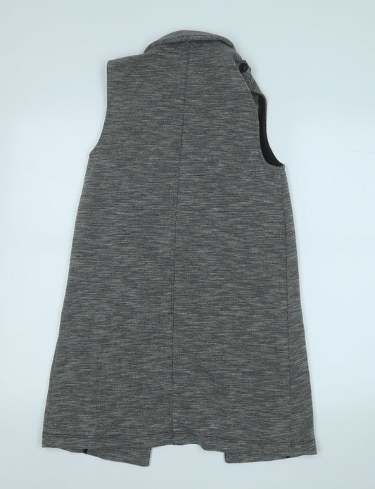 Womens UK Size 8 Miss Selfridge Grey Cardigan Jumper