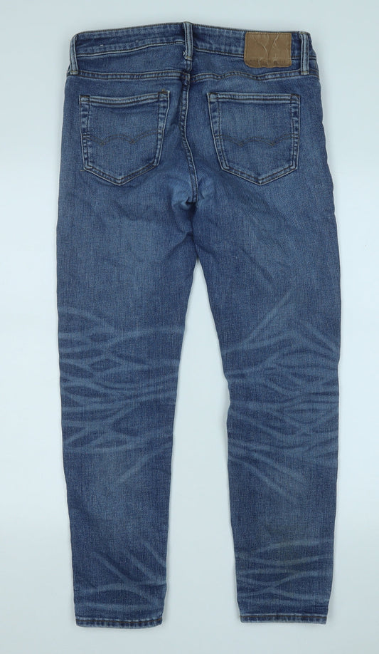 American Eagle Outfitters Mens Blue Cotton Straight Jeans Size 29 in L32 in Regular
