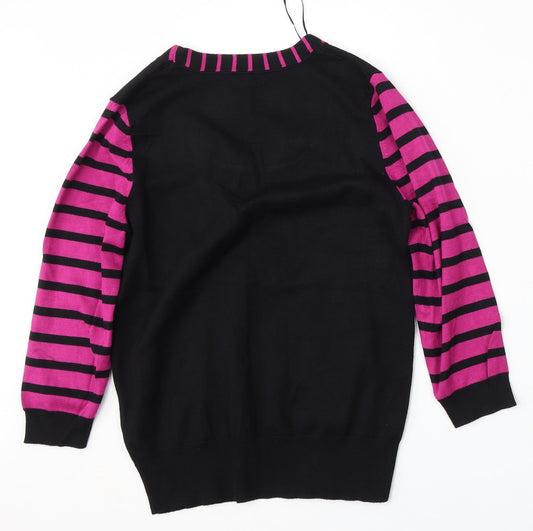 Womens UK Size 12 M&Co Black Pullover Jumper