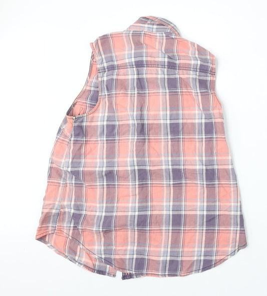 Womens UK Size 12 New Look Multicoloured Basic Button-Up