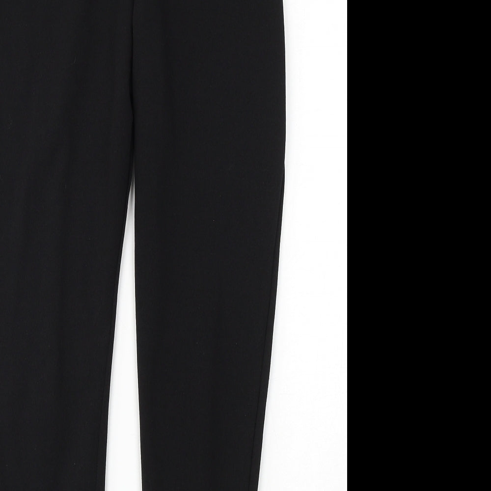 Womens UK Size 8 PRETTYLITTLETHING Regular Fit Black Trousers