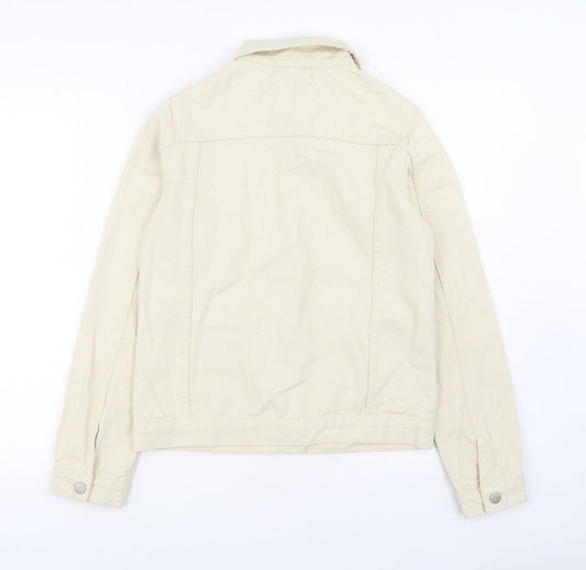 I SAW IT FIRST Womens Beige Jacket Size 6 Button