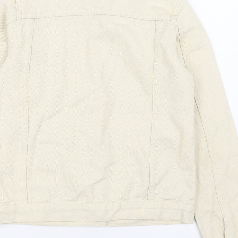 I SAW IT FIRST Womens Beige Jacket Size 6 Button