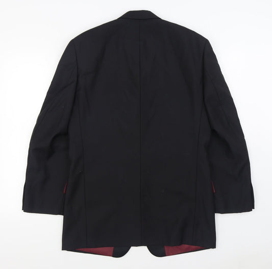 Mens UK Size 38 Scott & Taylor Regular Black Suit Jacket