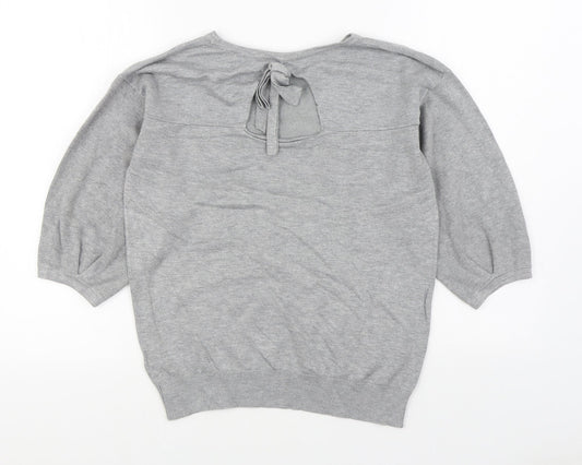 Womens UK Size 10 Dorothy Perkins Grey Pullover Jumper