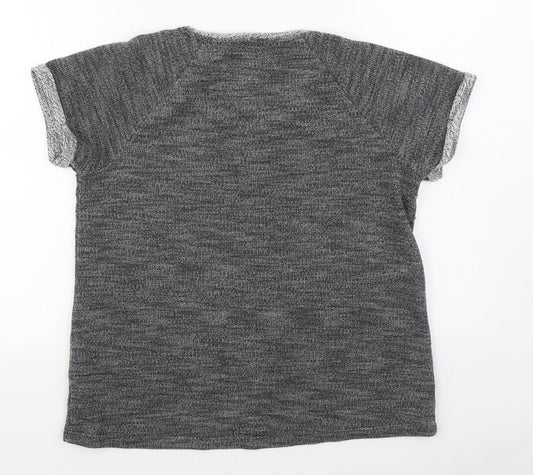 ESMARA Womens Grey Cotton Pullover Sweatshirt Size L Pullover