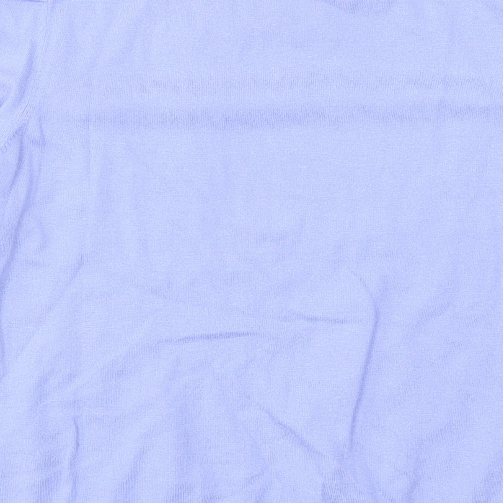 Gallery Womens Purple Crew Neck Viscose Pullover Jumper Size XL