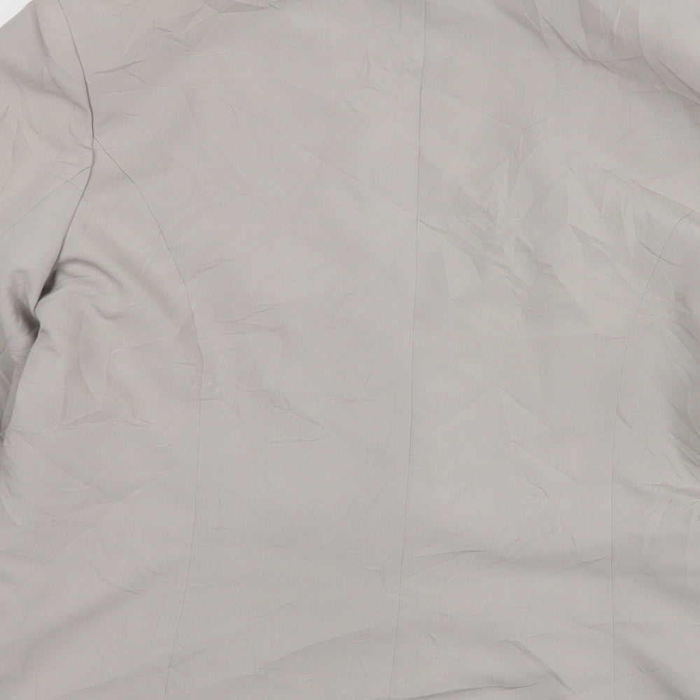 Atmosphere Womens Grey Polyester Jacket Suit Jacket Size 20