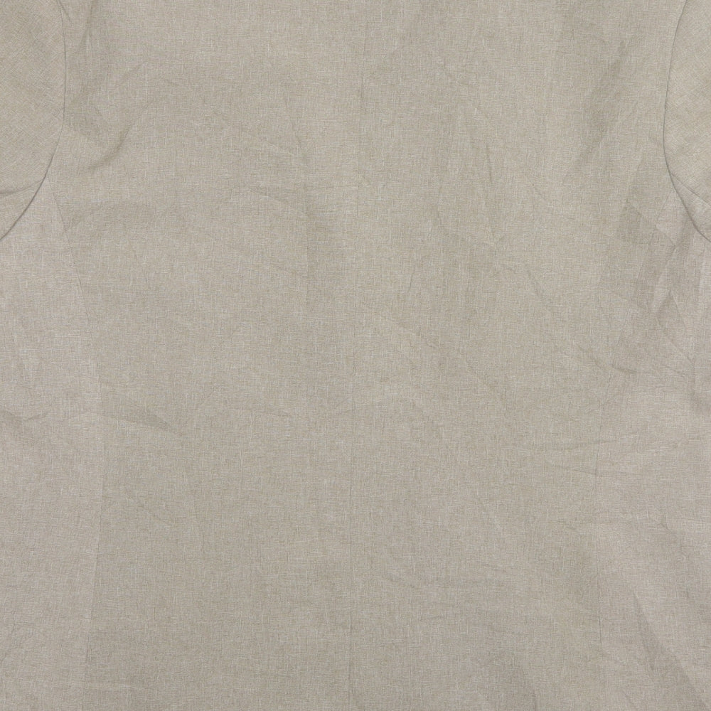 Bonmarché Womens Beige  Polyester Jacket Suit Jacket Size 18