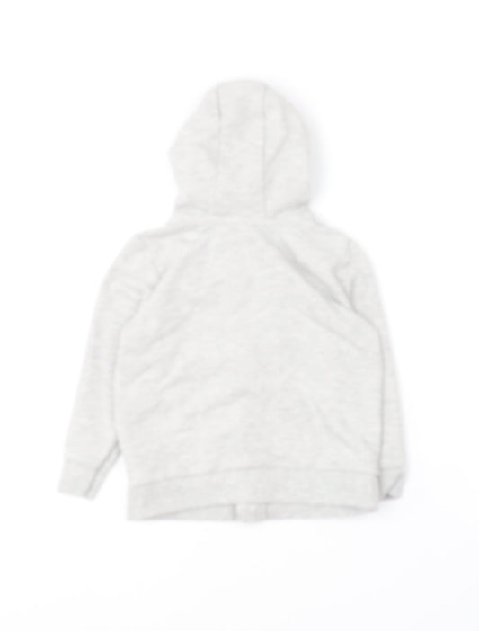 George Girls Grey Polyester Full Zip Hoodie Size 2-3 Years - 101 Dalmatians
