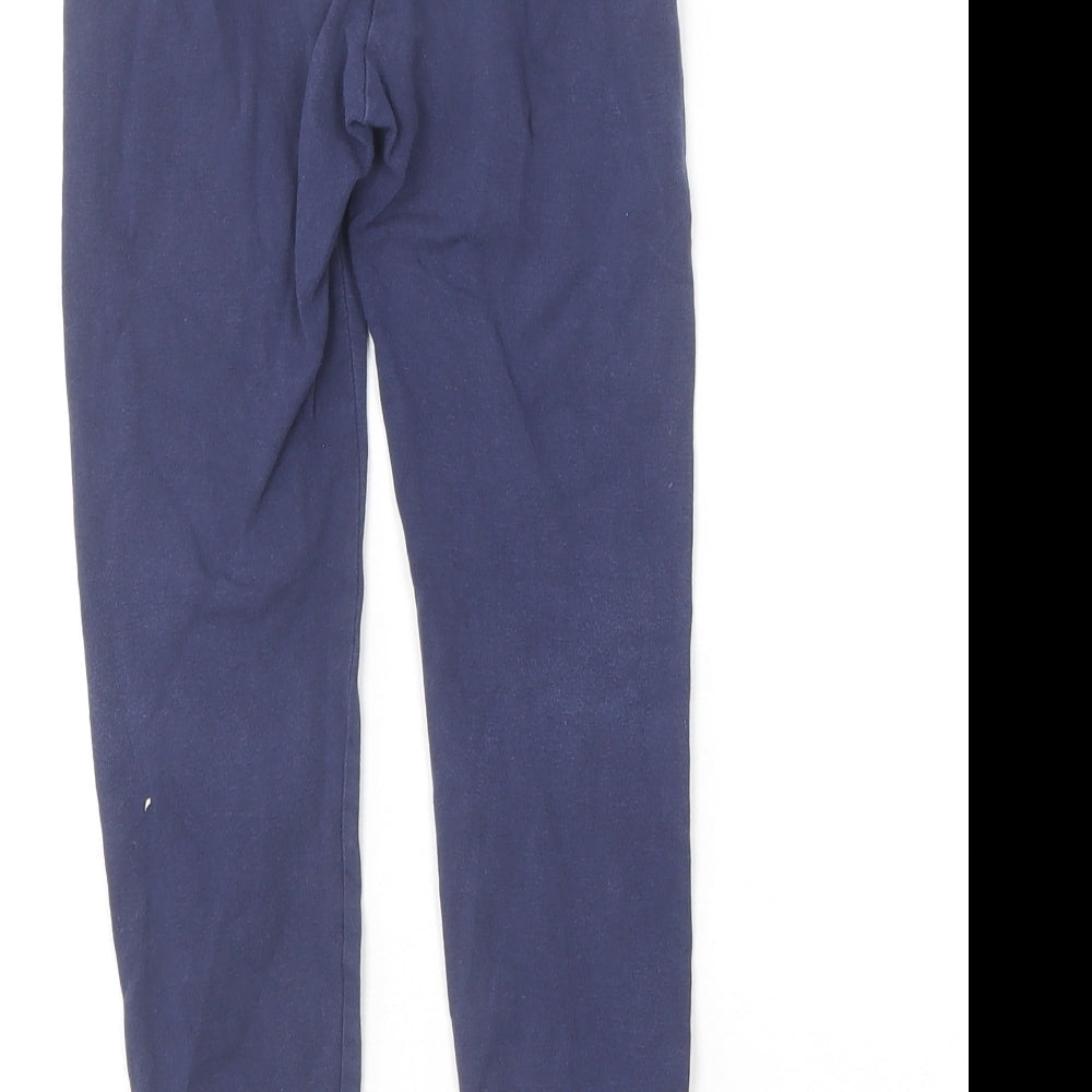 United Colors of Benetton Girls Blue Cotton Jogger Trousers Size XS Regular