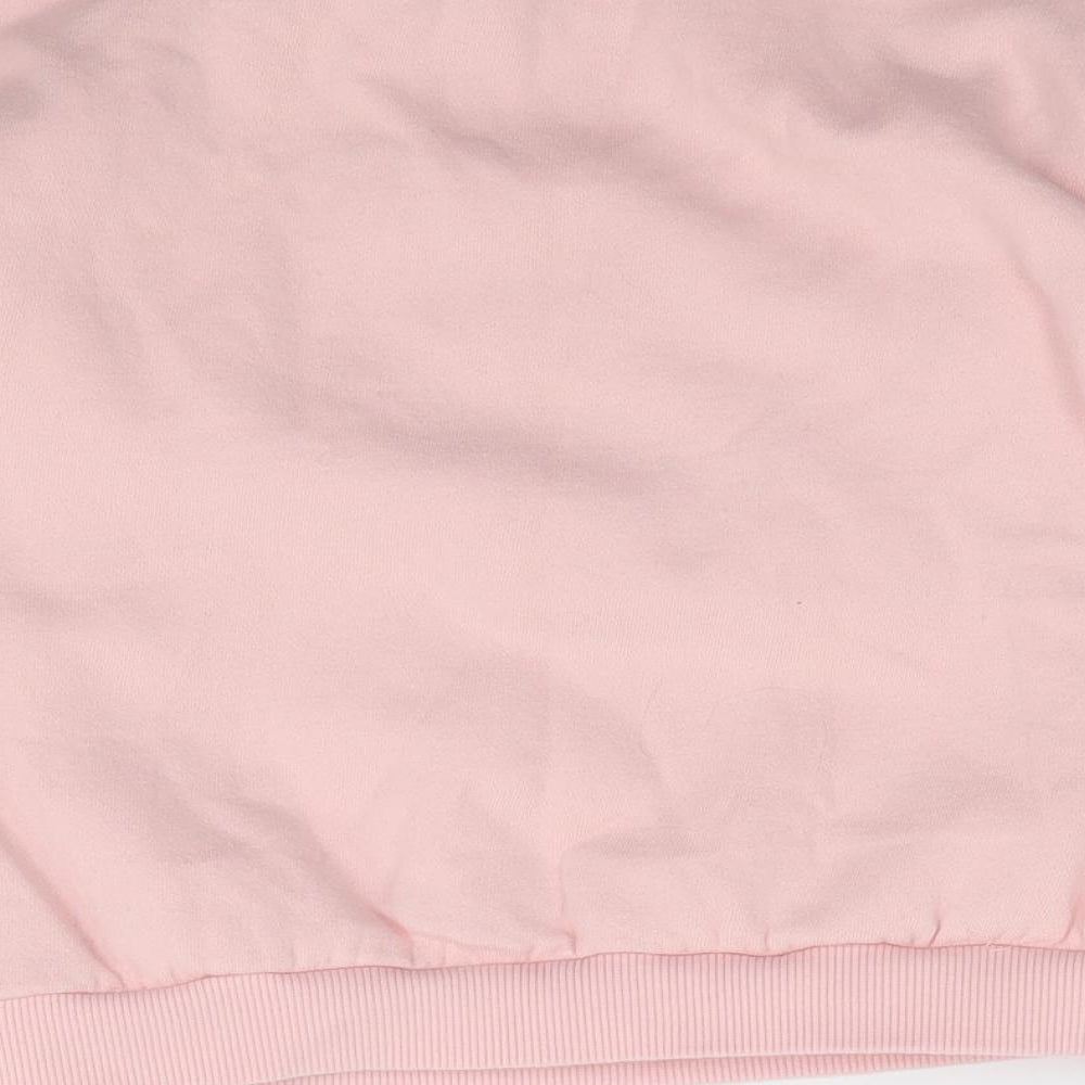 George Girls Pink Cotton Pullover Sweatshirt Size 7-8 Years Pullover - Pudsey, Fluffy