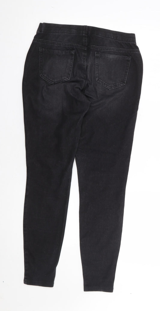 George Womens Black Polyacrylate Fibre Jegging Jeans Size 10 L28 in Regular