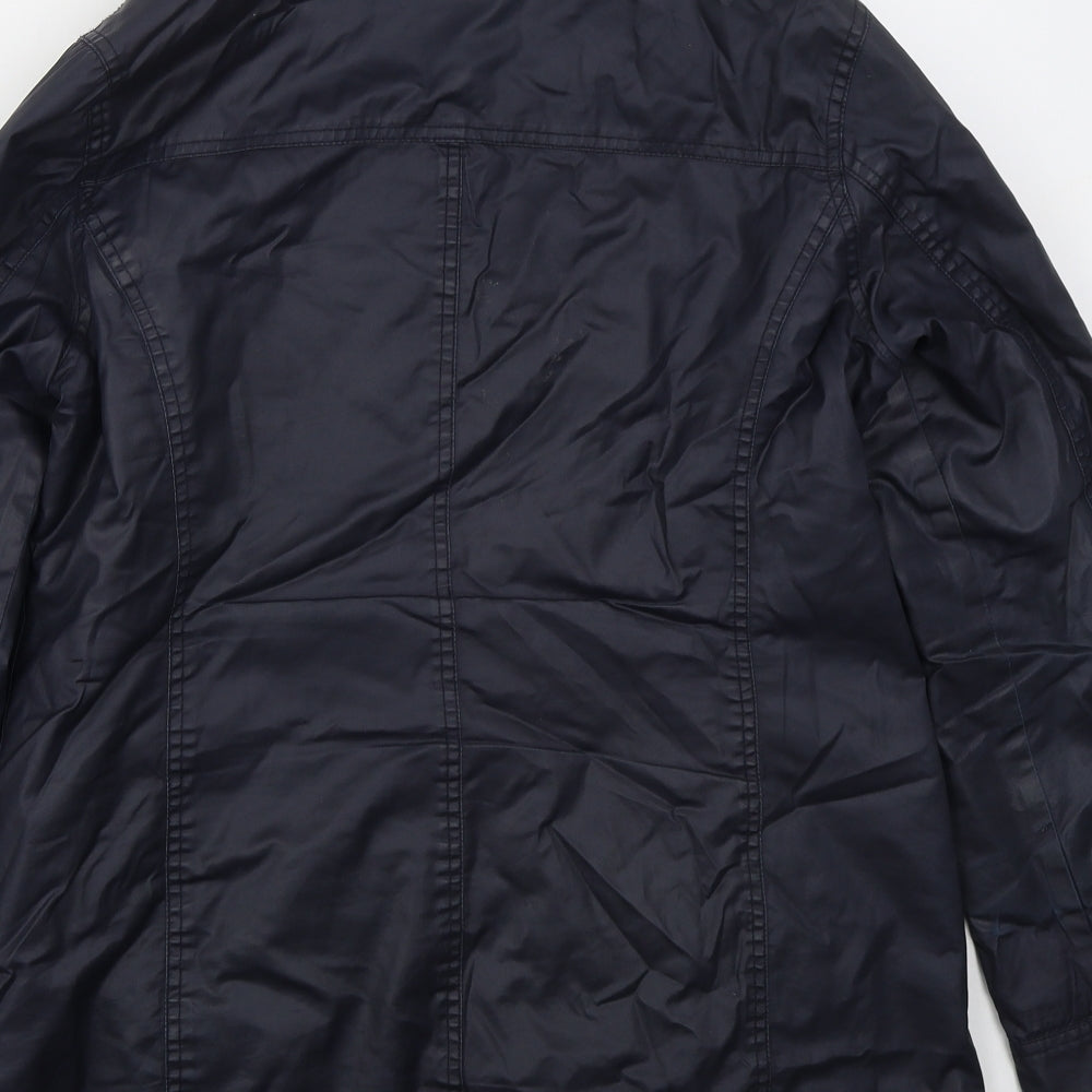 George Womens Blue Jacket Coat Size 12 Zip