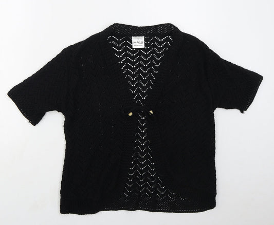 Womens UK Size L Pulse Black Cardigan Jumper