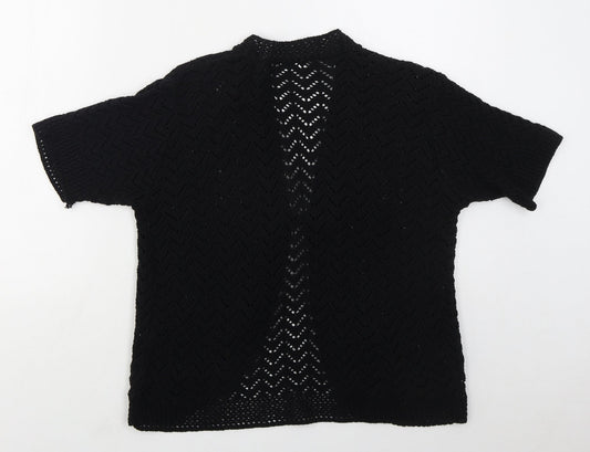Womens UK Size L Pulse Black Cardigan Jumper